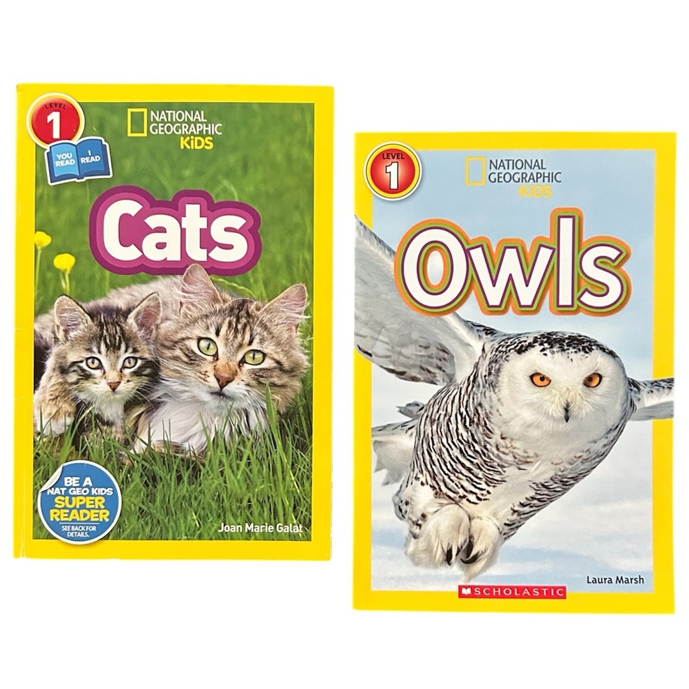 ✅ 5 for $25 - Two National Geographic Nature Books, Reading Level 1